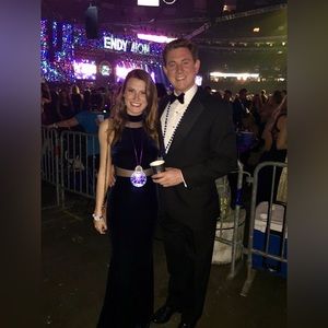 Navy, Velvet Formal Gown